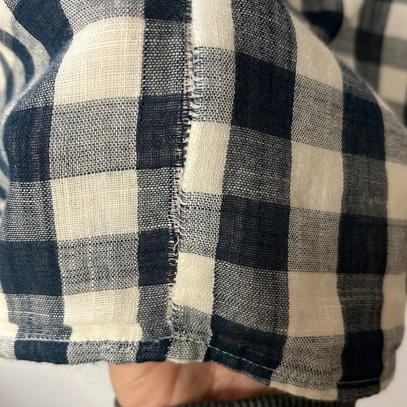 Gingham Mini Skirt, Navy/White, Medium - Picture 5 of 5